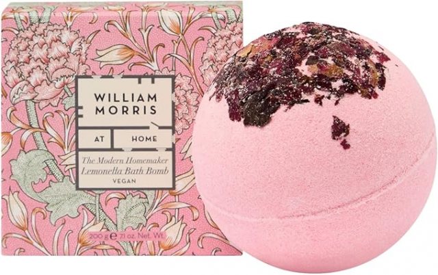 William Morris At Home The Modern Homemaker Rose Petal Bath Bomb 200g