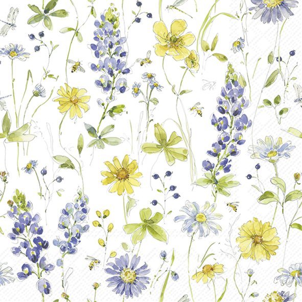 IHR Napkins Lovely Blues Allover