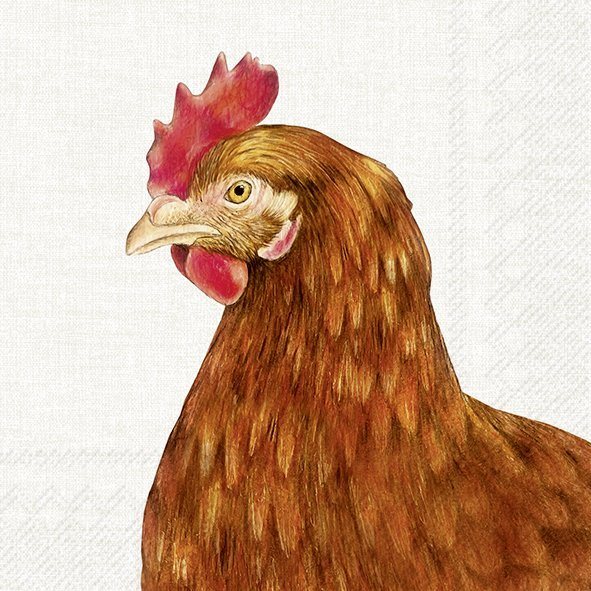 IHR Napkins Farm Hen