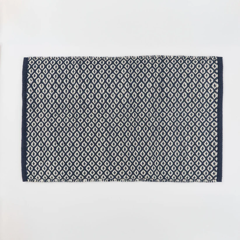 Weaver Green Thistle Rug Navy 90x60cm