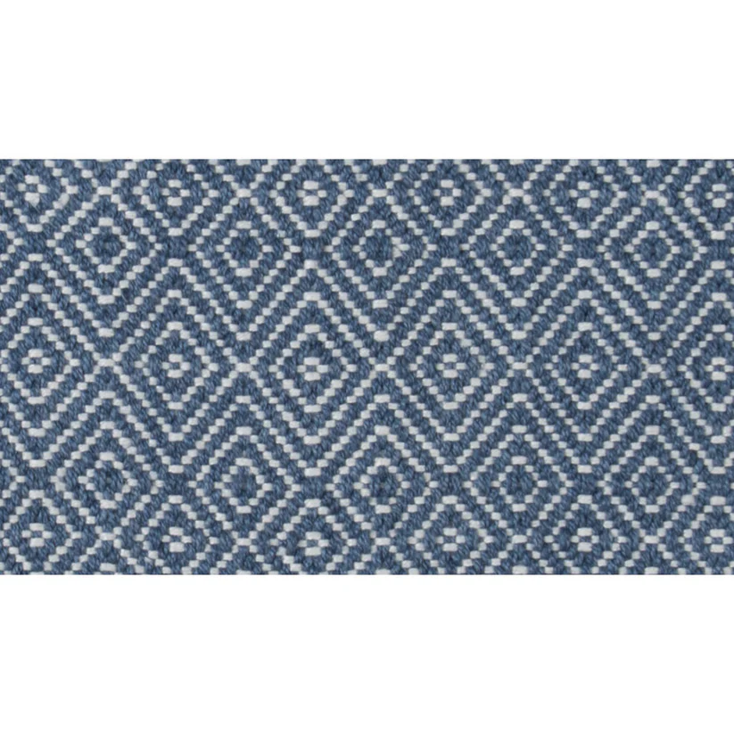 Weaver Green Diamond Navy Rug 90x60cm