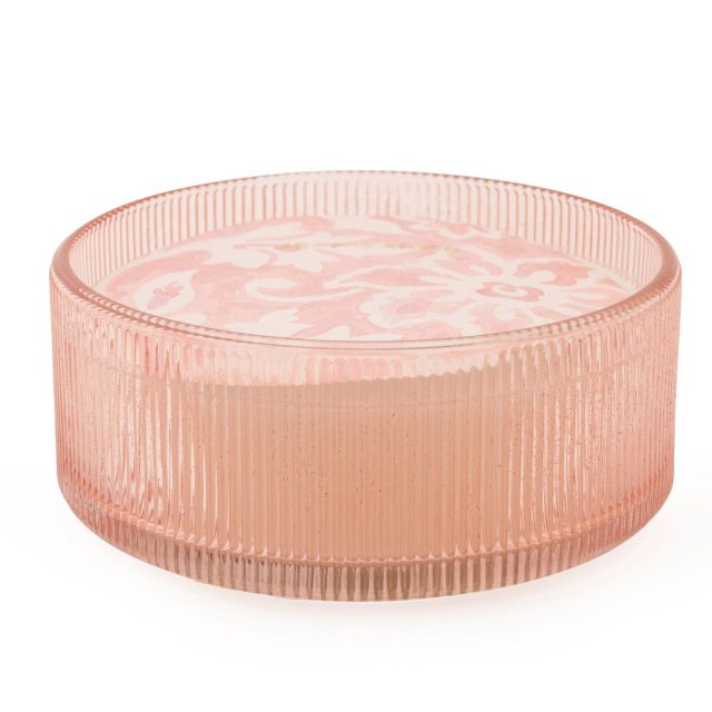 Jeff Banks 3 Wick Glass Candle - Blush