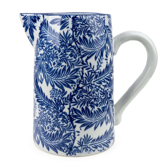 Candlelight Milk Jug Blue/White 23cm