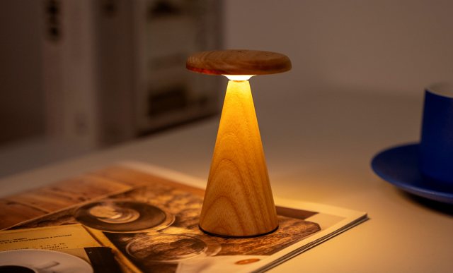 Gingko Sylva Table Lamp - Mini White Ash