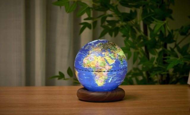 Gingko Atlas Globe Lamp - Mini Dark Blue