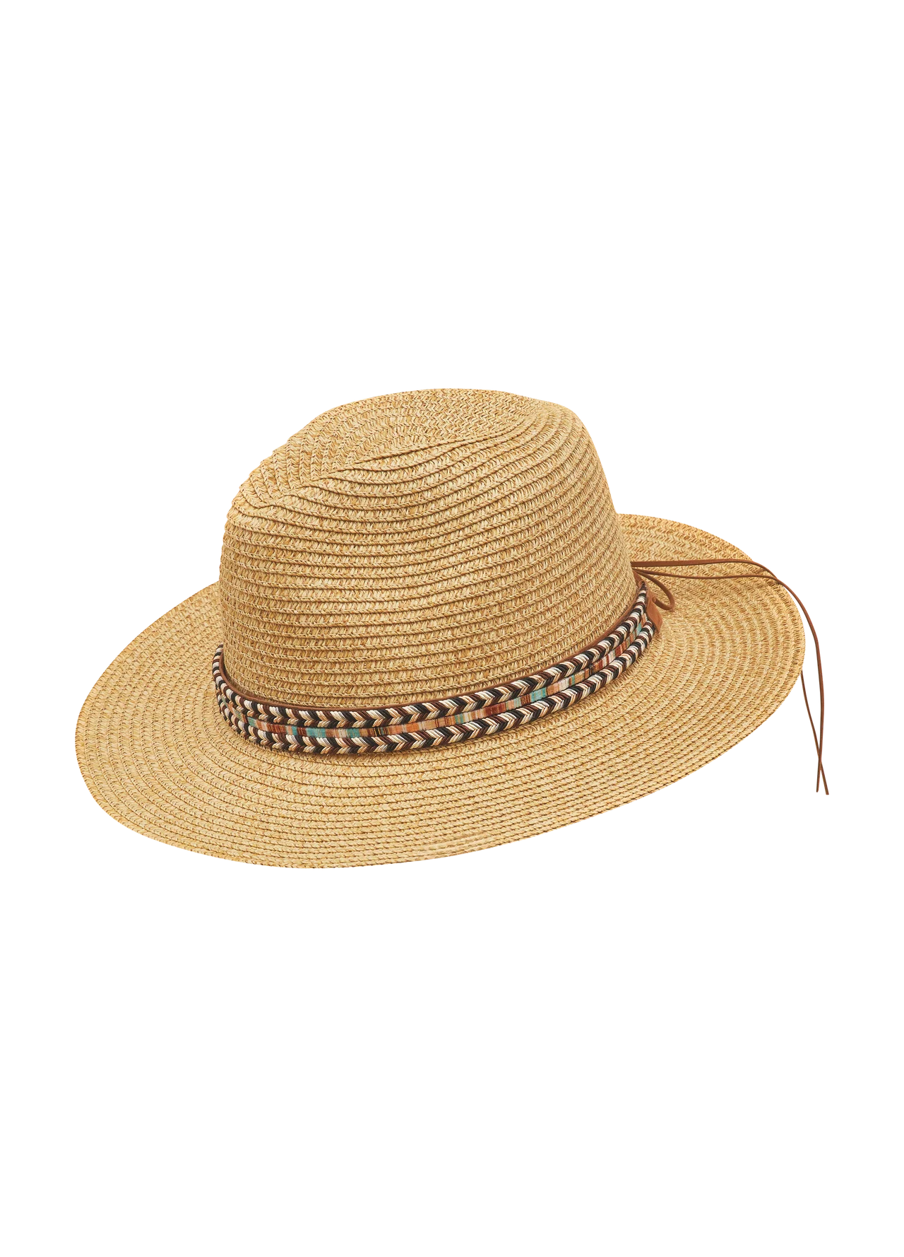 Powder Thalia Hat With Chevron Band