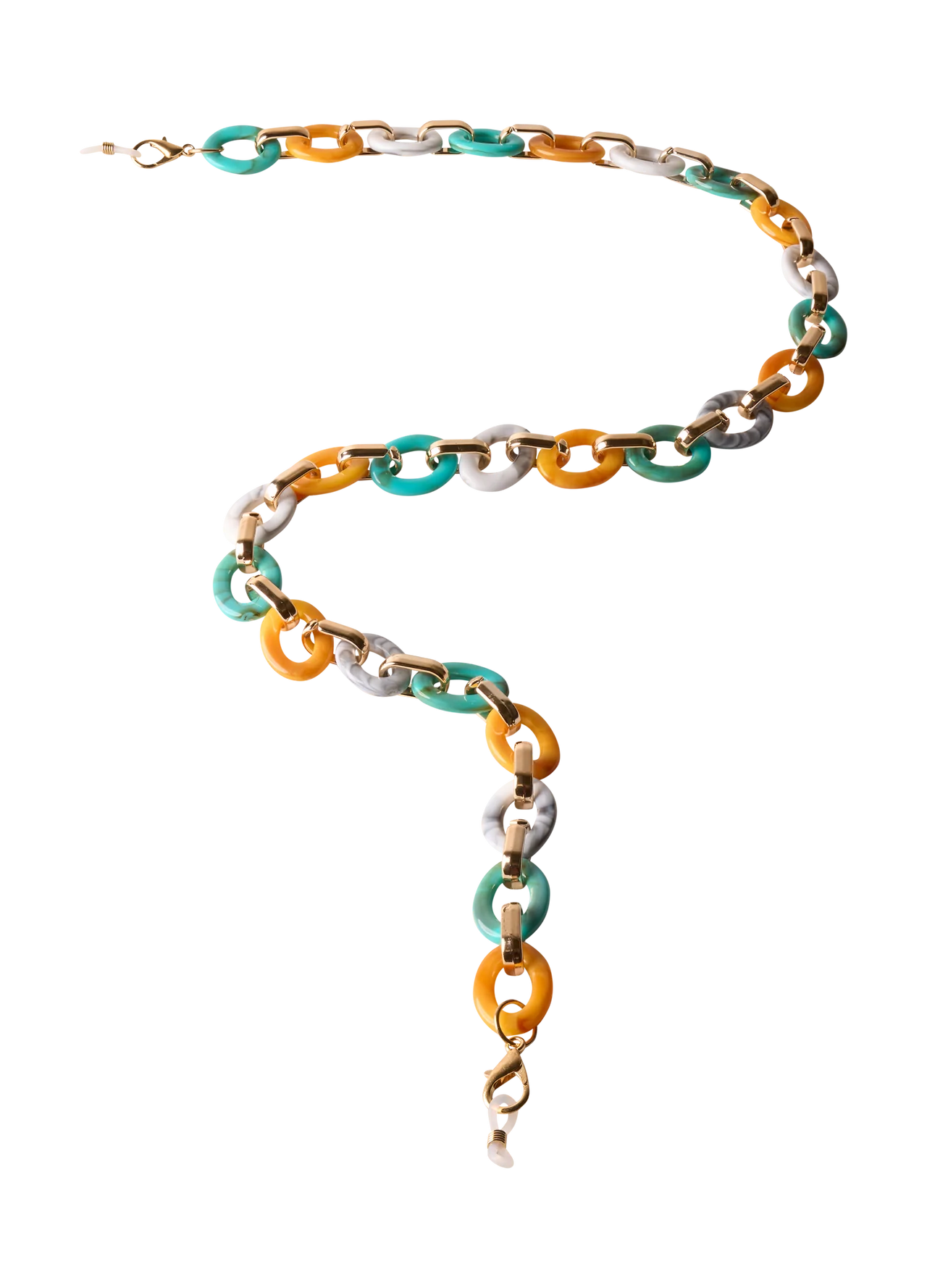 Powder Sunglasses Chain - Turquoise & Mustard Link