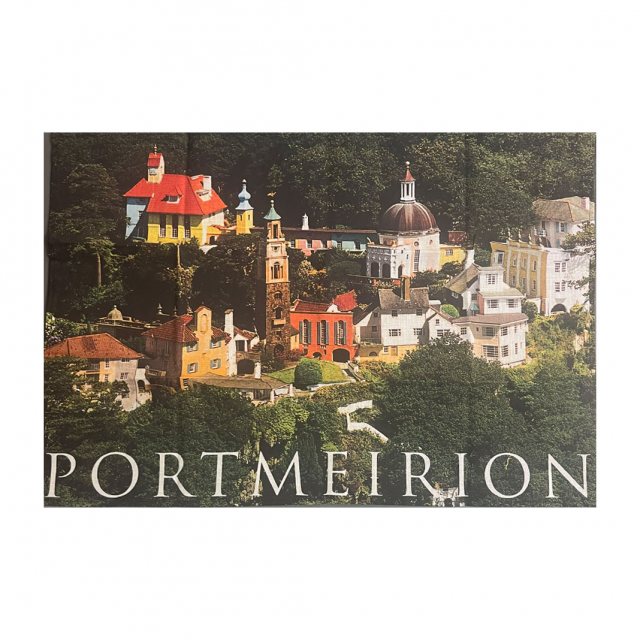 Portmeirion Village Tea Towel - Landscape
