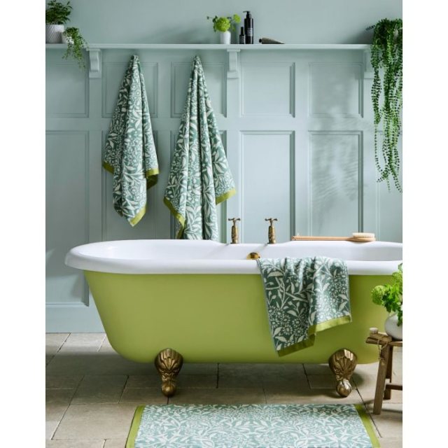 William Morris Michaelmas Daisy Sage Towel