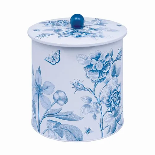 Sanderson Etching & Roses Biscuit Barrel