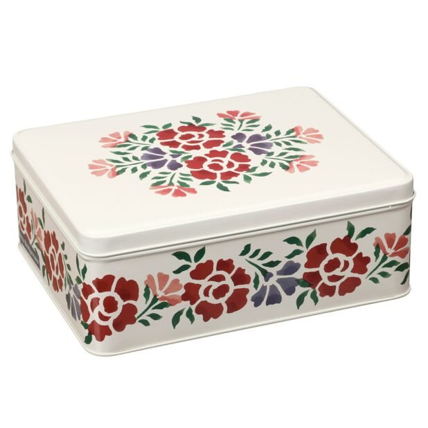 Emma Bridgewater Antique Roses Deep Rectangular Tin
