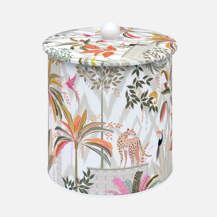 Sara Miller Palm Garden Biscuit Barrel