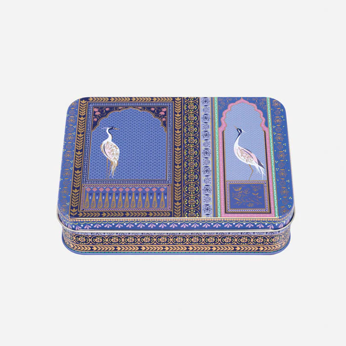 Sara Miller India Lattice Windows Small Rectangular Tin