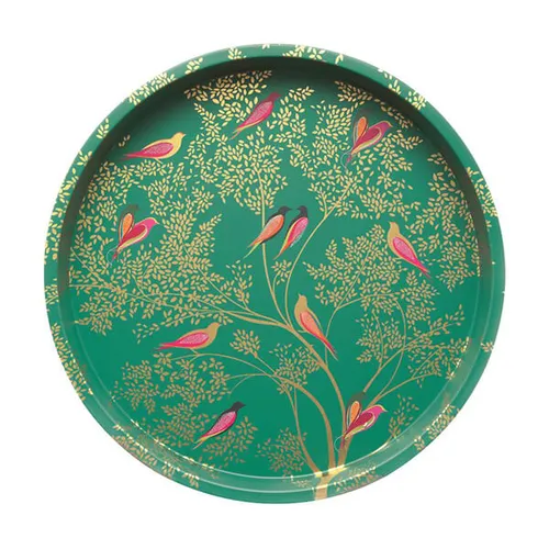 Sara Miller Green Birds Deepwell Tray