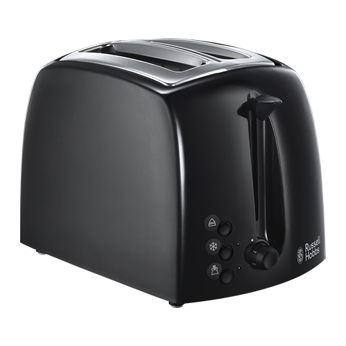 Russell Hobbs Textures 2 Slice Toaster - Black