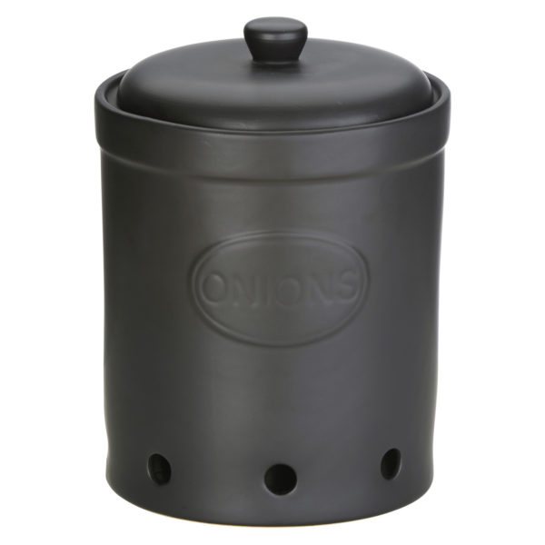 BIA Onion Storage Jar - Matte Black