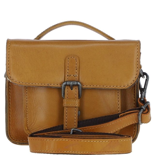 Ashwood Leather Mini Crossbody Satchel Bag - Mustard P-61
