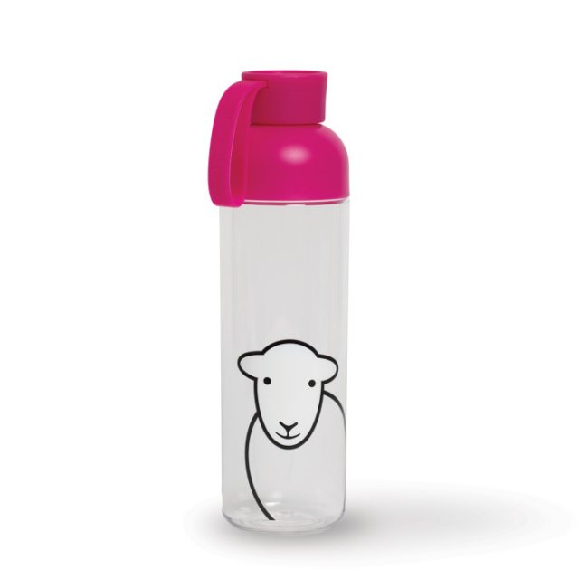 Herdy Hello RPET Water Bottle-  Pink