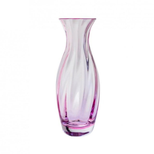 Dartington Crystal Artisan Collection Slim Vase - Pink