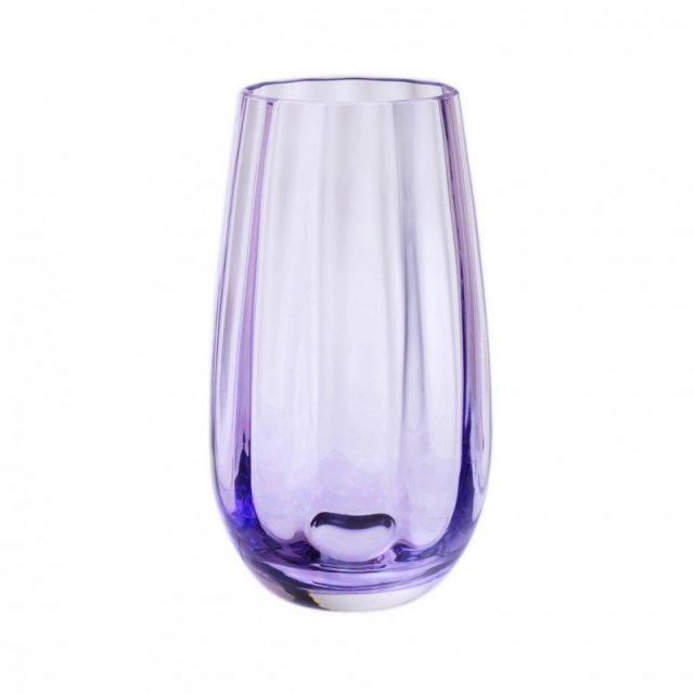 Dartington Crystal Artisan Collection Dewdrop Vase - Violet