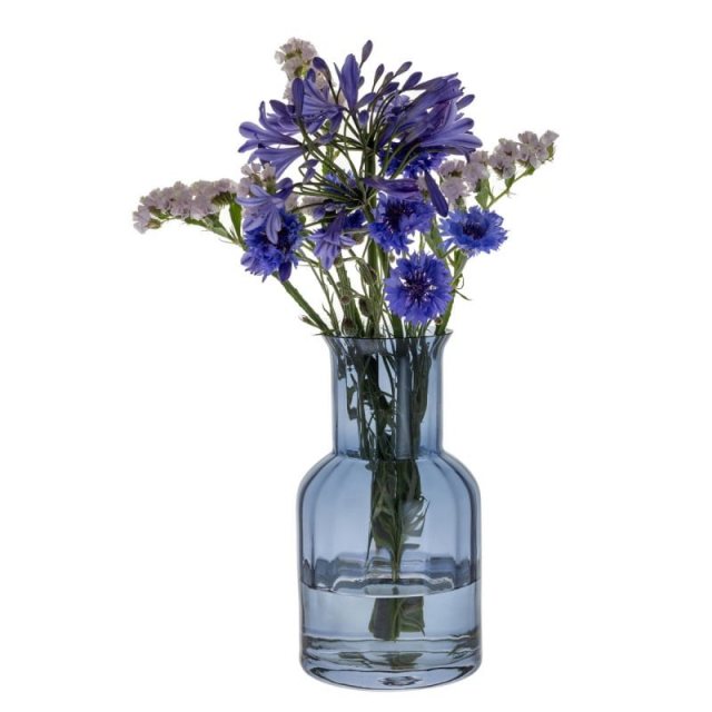 Dartington Crystal Jones Large Vase - Dusk Blue