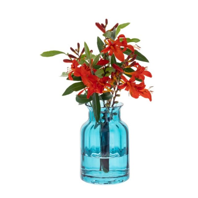 Dartington Crystal Jones Small Vase - Deep Lake