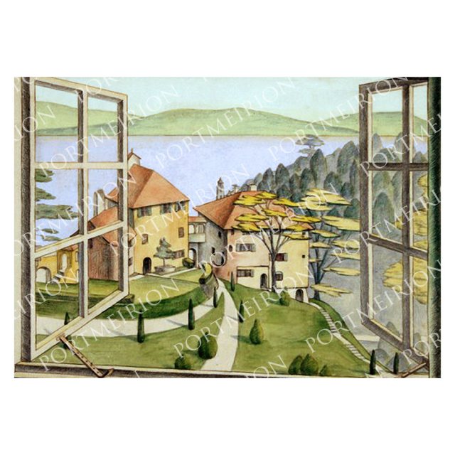 Meryl Watts - View From Chantry Window Mounted Print