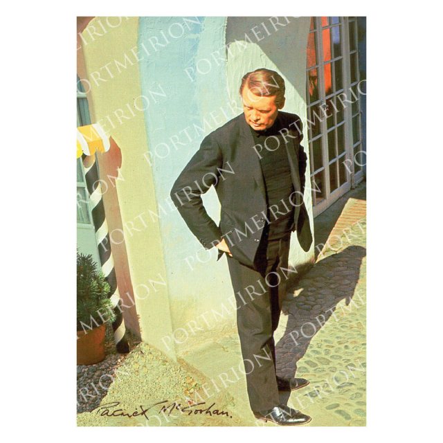 Patrick McGoohan as No.6 Mounted Print A3