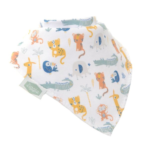 Ziggle Baby Bandana Dribble Bib - Savanna Animals