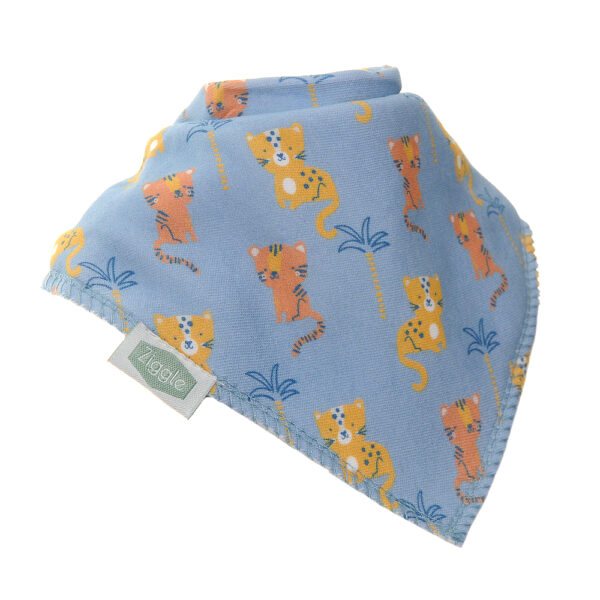 Ziggle Baby Bandana Dribble Bib - Leopards & Tigers