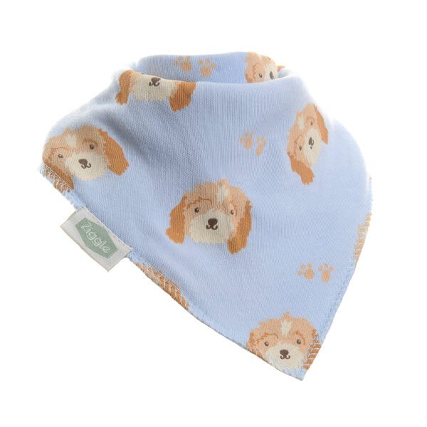 Ziggle Baby Bandana Dribble Bib - Cockapoo Puppy Print