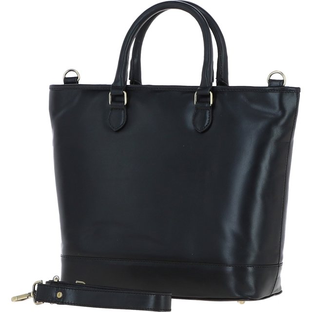Ashwood Leather Large Shopper Bag Black V87