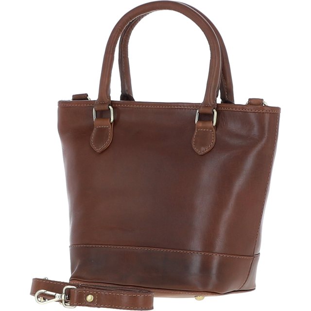Ashwood Leather Small Bucket Bag Brown V86B