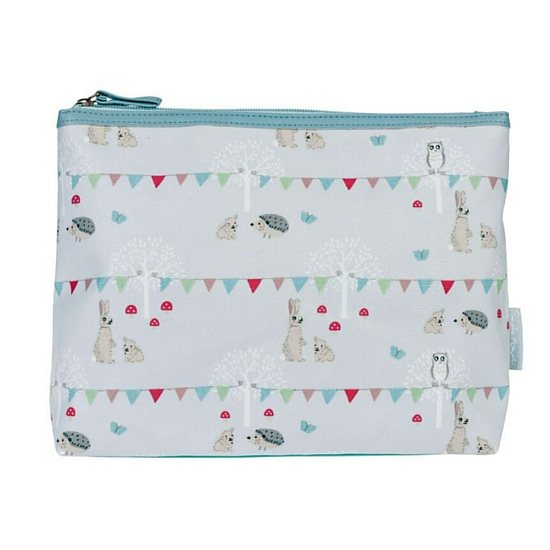 Sophie Allport Batela Canvas Washbag - Seagulls Blue