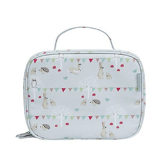 Sophie Allport Yvonne Ellen Mini Kids Cheetah Lunch Bag - Peach