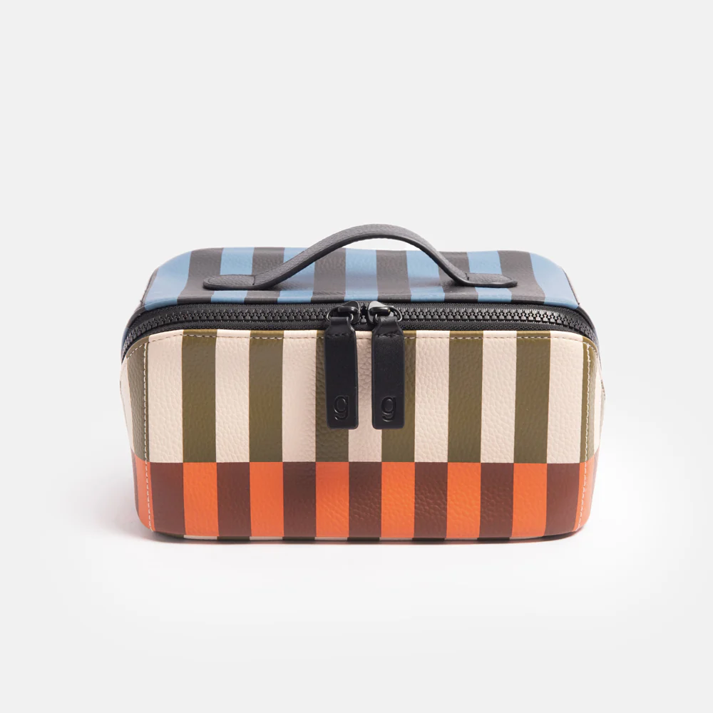Caroline Gardner Retro Stripe Flat Lay Wash Bag