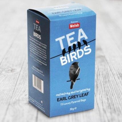 Welsh Brew Tea Birds Earl Grey - 15 Luxury Pyramid Teabags