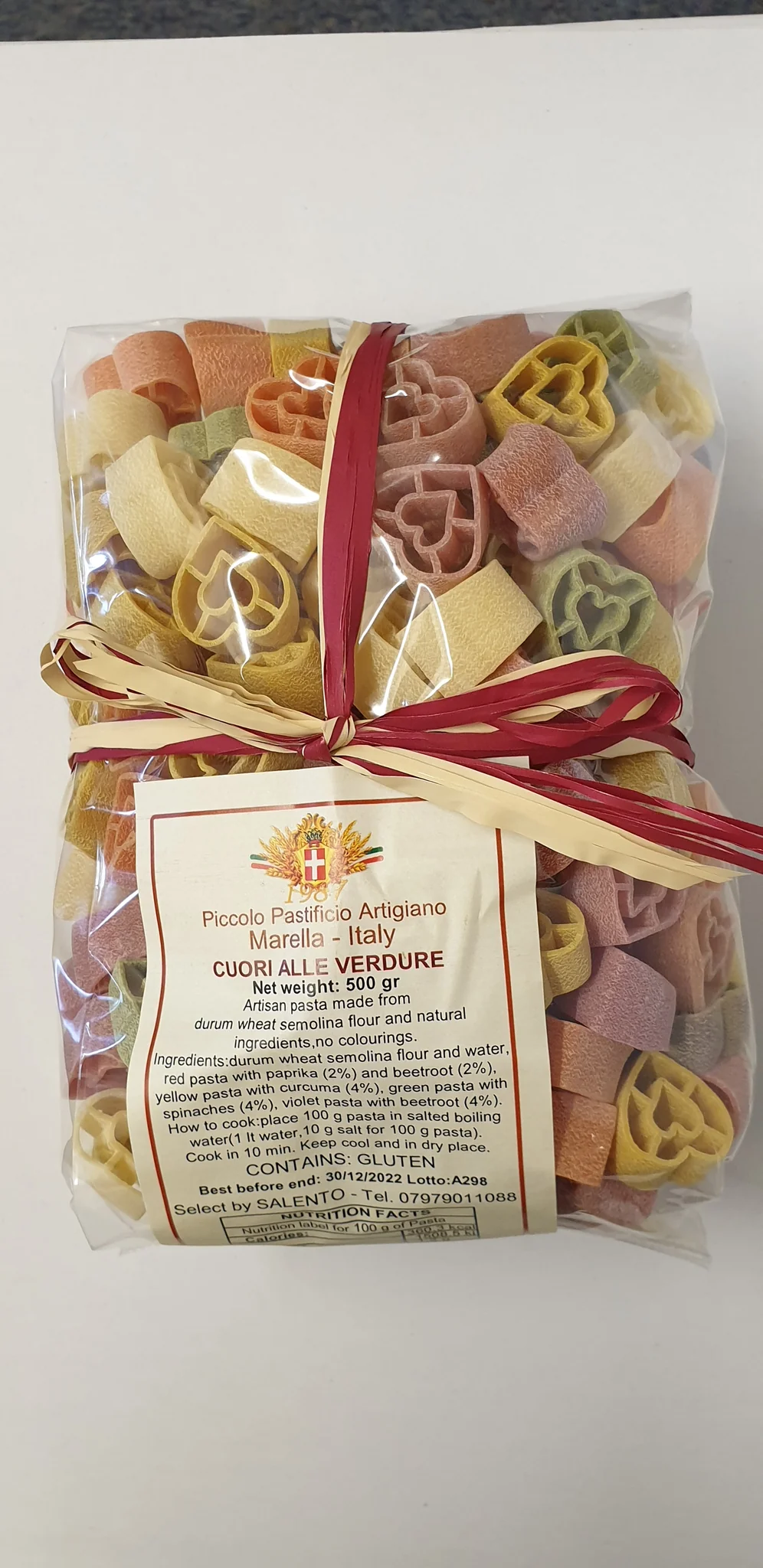 Antonio Marella Cuori Pasta Heart Shapes 500g