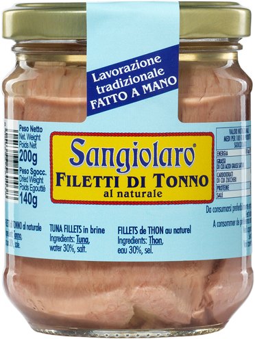 Sangiolaro White Tuna Fillets in Brine 200g