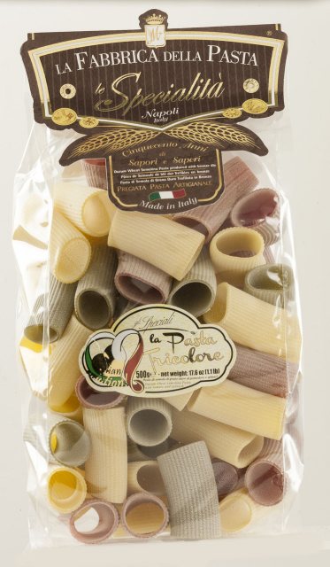 La Fabbrica della Pasta di Gragnano Paccheri Rigati Tricolore 500g