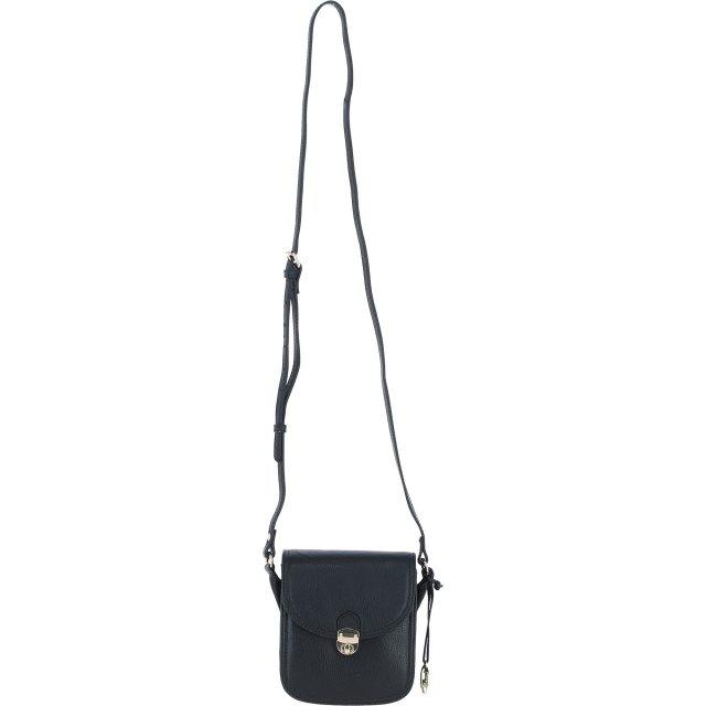 Ashwood Leather Crossbody Bag with Twist Lock - Black Y-52