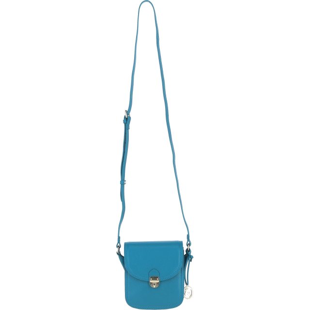 Ashwood Leather Crossbody Bag with Twist Lock - Turquoise Y-52