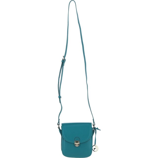 Ashwood Leather Crossbody Bag with Twist Lock - Green Y-52