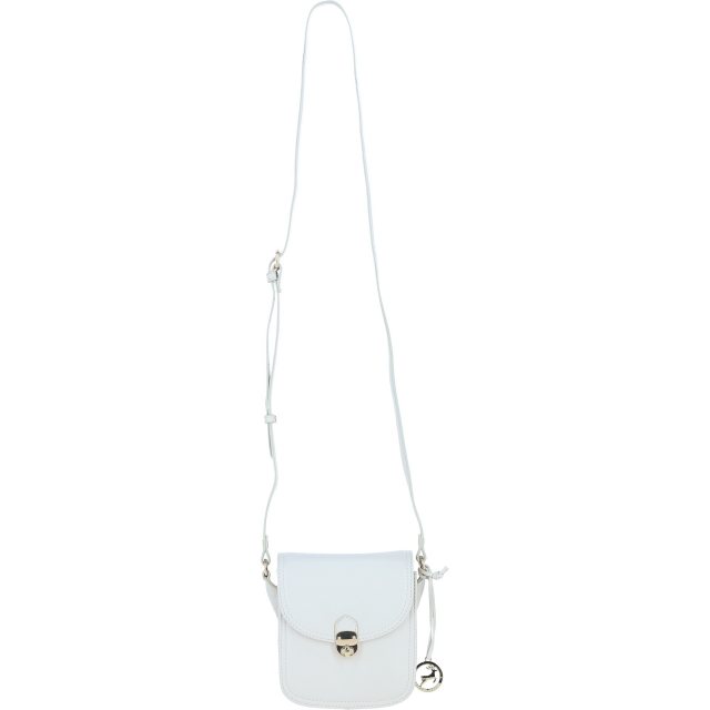 Ashwood Leather Crossbody Bag with Twist Lock - White Y-52