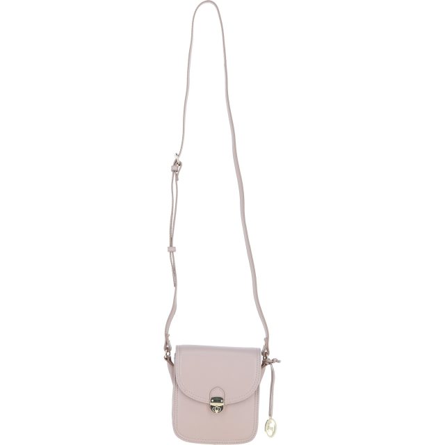 Ashwood Leather Crossbody Bag with Twist Lock - Beige Y-52