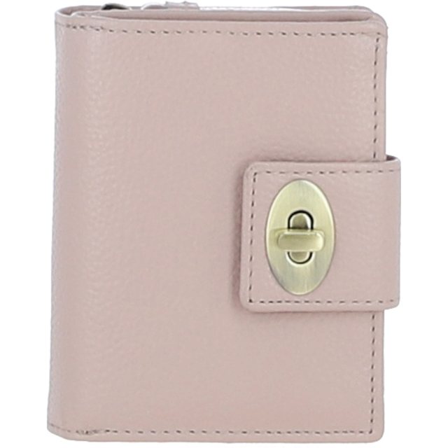 Ashwood Leather Twist Lock Purse - Beige Y-60