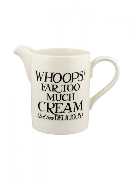 Emma Bridgewater Black Toast Cream Medium Straight Jug
