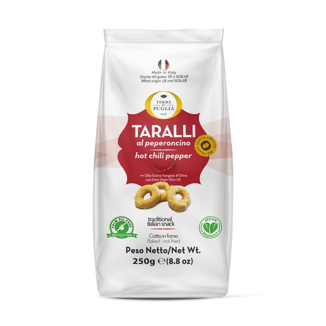 Terre di Puglia Taralli Moderni Chilli Pepper 250g