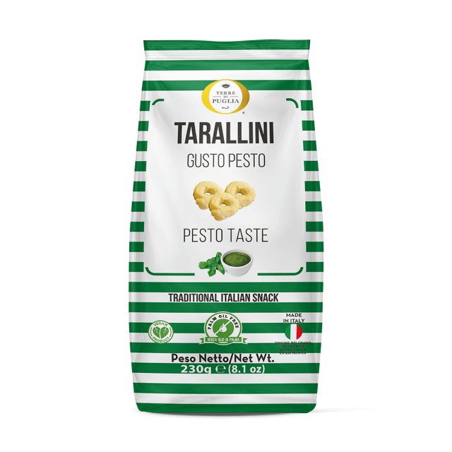 Terre di Puglia Taralli Millerighe Pesto 230g