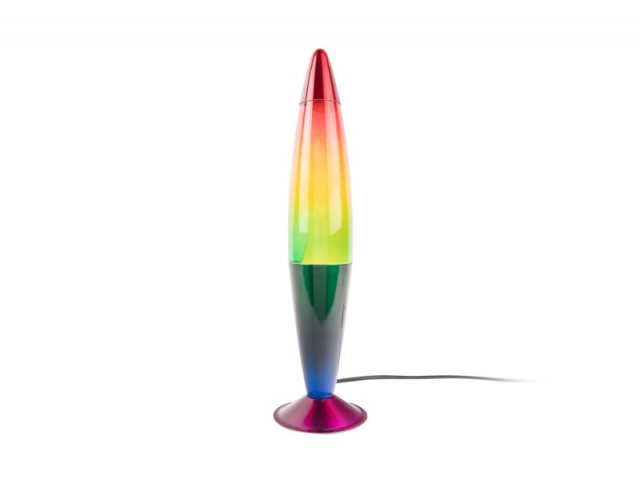 Leitmotiv Table Lamp Rainbow Rocket Lava Lamp - Green Multicolour